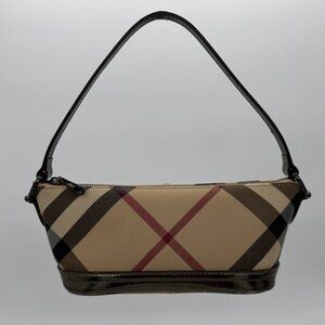 Authentic Burberry Nova Check Pochette Handbag